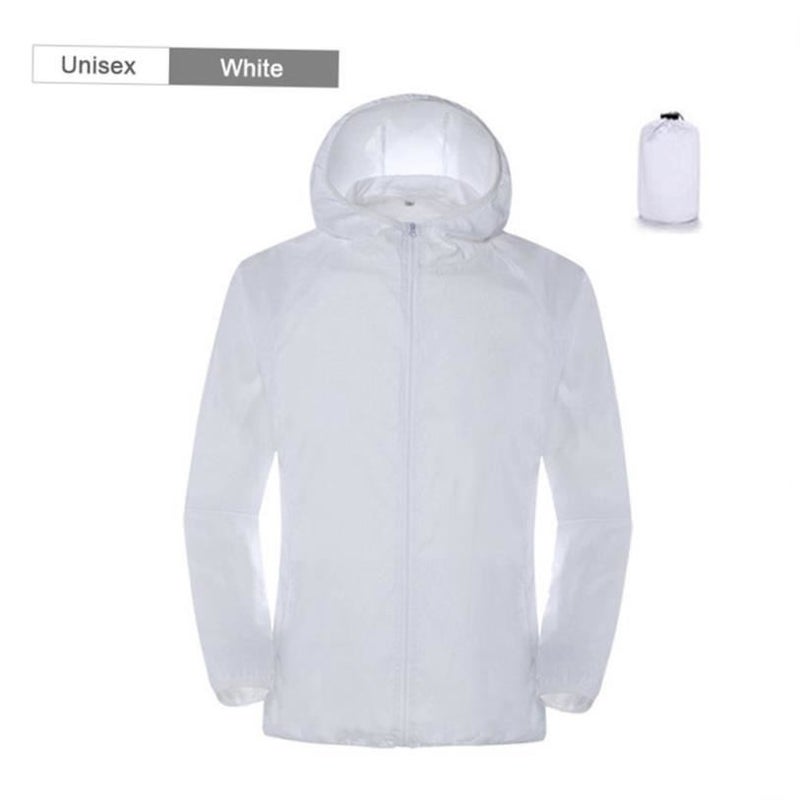 Camping Rain Jacket Men Women Waterproof Sun Protection Coat - Image 1